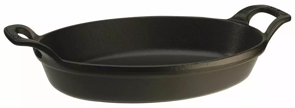 Staub 40509-546 Mini Oval Dish, Black, 5.9 inches (15 cm), Gratin Dish, Induction Compatible