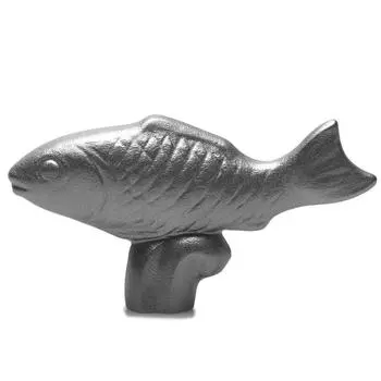 STAUB Animal Knob (ШТАУБ) 02.Рыба [Предмет] серебряный