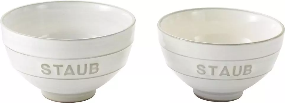 Staub Chawan Meoto Set KOHIKI White Made in Ceramic Парные миски для риса Набор японских мисок Le Chawan Le M/L Japan [Авторизованный продукт] 40508-542