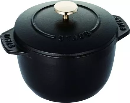 staub Cocotte de GOHAN Black S Rice Pot Rice Cooker 1 Cup Литой эмалированный горшок Rice Cooker La Cocotte de GOHAN [Outlet] La 12cm 40509-653-5