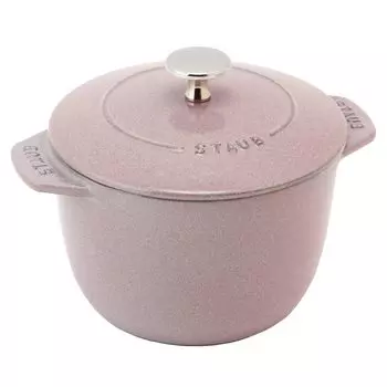 Staub Cocotte de GOHAN Chiffon Rose M Rice Pot Rice Cooker 2 Cup Cast Enamel Pot Rice Cooker Japanese Product with Serial La Cocotte de GOHAN La
