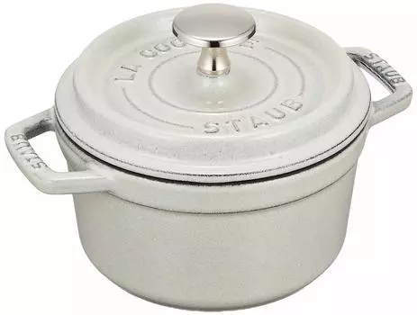 Staub Cocotte Round Campagne Маленький эмалированный горшок ручной работы IH Совместимый японский продукт с серийным номером La Cocotte Round Pico 14 см [Авторизованный номер]