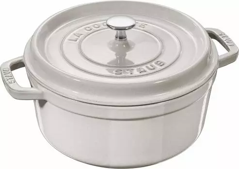 Staub Cocotte Round Campagne Оба эмалированных горшка ручной работы IH совместимы с японским продуктом с серийным номером La Cocotte Round Pico 20 см [Авторизованный номер]