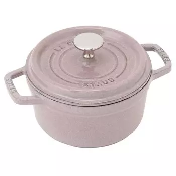 Staub Cocotte Round Chiffon Rose Оба эмалированных горшка ручной работы, совместимые с IH японским продуктом с серийным номером La Cocotte Round Pico 16 см [Авторизованный номер]