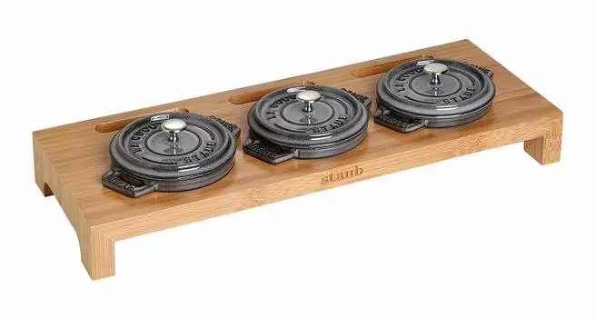 staub Cocotte Stand 40510-299 Мини-подставка для кокотницы, бамбук