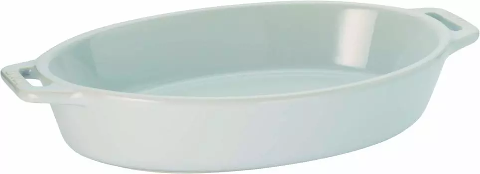 staub Dish White Ceramic Gratin Dish Oven Microwave Safe Japanese Dish Oval 23cm [Authorized Product] 40508-603 белый