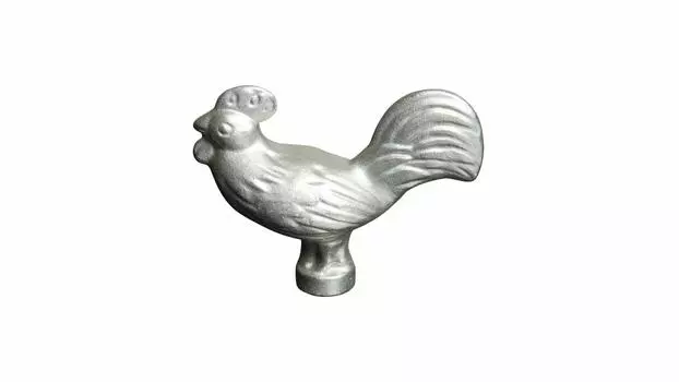 staub Knob Handle Японские ручки Животное Цыпленок [Авторизованный продукт] 40509-346 серебряный