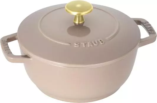 staub Linen S 16 см латунная ручка для двухручного литого эмалированного рисоварки на 1 чашку IH совместимый японский продукт с серийным номером Linen латунная ручка Wanabe