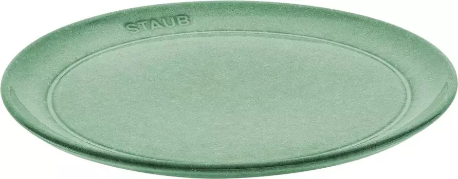 staub [Plate 20cm Sage Green] Plate Dessert Plate Medium Plate Ceramic Pottery Microwave Safe [Authorized Japanese Product] Ceramic Plate 40508-180