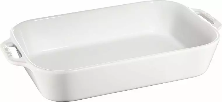 Staub Прямоугольная тарелка 34 40511-151 Белый/62-6351-21