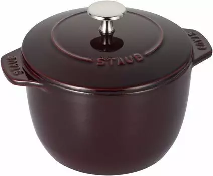 STAUB Рисоварка Cocotte de GOHAN Grenadine Red S, литая эмалированная рисоварка на 1 чашку, японская La Cocotte de GOHAN La 12cm [Авторизованный