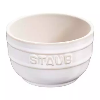 staub Rum Can Ivory Керамическая маленькая миска, безопасная для использования в микроволновой печи, японская тарелка круглая 9 см [Авторизованный продукт] 40511-859 слоновая кость