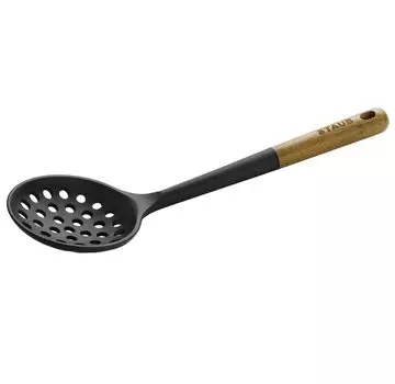 staub Щековый половник для снятия сливок Японский Ustensiles Щековый половник Silicon Ladle [Авторизованный продукт] 40503-100 чёрный