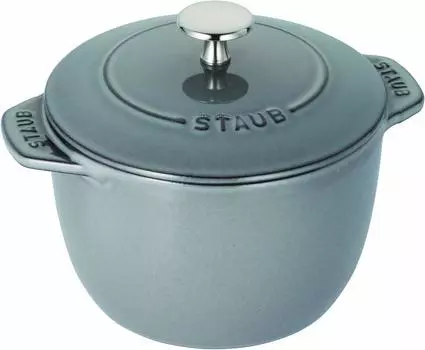 staub Staub La Cocotte de GOHAN Gray M 16cm Рисоварка, рисоварка, 2 чашки, окрашенный литой металл, эмалированная кастрюля, совместимая с IH, авторизованная рисоварка