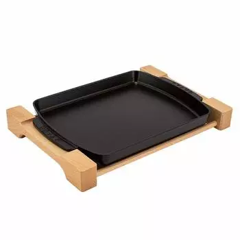 Staub Steak Plate Black IH Compatible New Life [Staub] 1205223/40509-523-0 [Item] чёрный