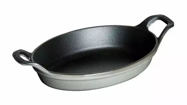 STAUB Тарелка 40509-545 Мини овальная тарелка, серая, 5,9 дюйма (15 см)