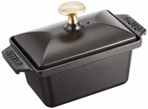 staub Terrine Black Terrine Pot IH Compatible Japanese Special Half 15x11cm [Авторизованный продукт] 40509-571