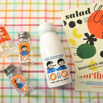 STAY24 Нержавеющая сталь Специальный выпуск Гавайский салат (350мл) Стакан без BPA Белый