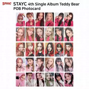 STAYC 4-й сингл-альбом Teddy Bear POB Фотокарточка Everline KT4U MS Weverse Whosfan