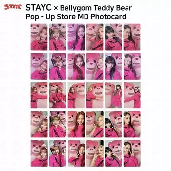 StayC x Bellygom Teddy Bear Pop Up Store Официальная кружка MD Эко-сумка Фотокарточка KPOP