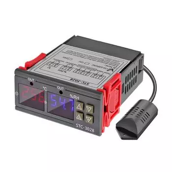 STC-3028 Контроллер температуры и влажности Термометр-гигрометр (110-220В)