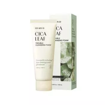 STEADY: D Cica Leaf Trouble Cleansing Foam 120ml - очищающая пенка для умывания