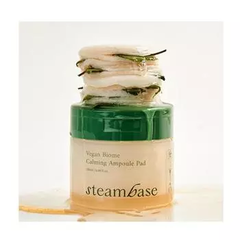 STEAM BASE Vegan Biome Успокаивающая ампульная подушечка 180 мл/70 шт.