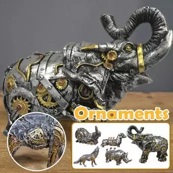 Steam Machinery Панк Животные Украшения Поделки из смолы Украшения для домашнего кабинета