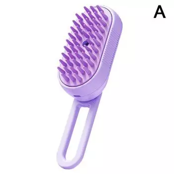 Steamy Щетка для собак Электрический спрей Щетка для кошачьей шерсти 3 в 1 Щетка-пароварка для собак для массажа Уход за домашними животными Удаление запутанных и распущенных волос темные хаки