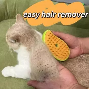 Steamy Щетка для собак Электрический спрей Щетка для кошачьей шерсти 3 в 1 Щетка-пароварка для собак для массажа Уход за домашними животными Удаление запутанных и распущенных волос