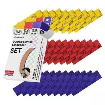 stedi шлифовальная губка для модели Gundam Building 3 мм инструмент для хобби модель ручной шлифовальный блок водонепроницаемый для влажной и сухой повторного использования наждачная бумага зернистость 30 листов #400#600#800