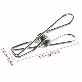 Steel 20x Stainless Clothes Pegs Hanging Clip Pins Laundry Windproof Clamp Tool 1pcs