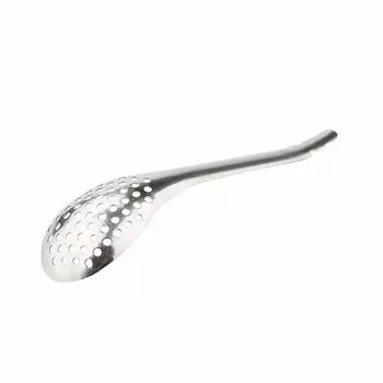 Steel 56 Holes Strainer Dinner Colander Kitchen Gadgets Kitchen Tool Caviar Spoon Slotted Spoon