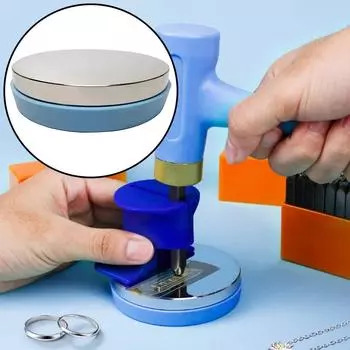 Steel Bench Block Chrome Plating Dia: 3 for Jewelry Repair Metal Forming