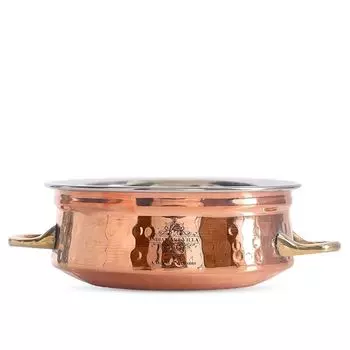 Steel Copper Serving Handi Bowl, Serveware & Dinnerware, 600 ML
