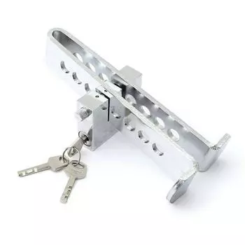 Steel Forging Clutch Brake Pedal Lock 8 Holes Anti-theft Devices Accessories Set