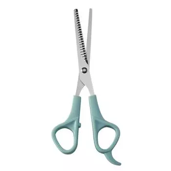 steel Hair Thining Barber Accessories Haircut Scissors Haircut Tools Flat Scissors Teeth Scissors blue-Teeth Scissor
