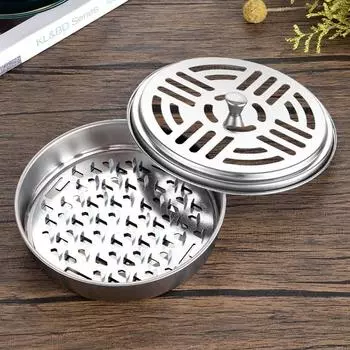 Steel Stainless Mosquito Coil Lid Fireproof Anti Scald Household Supplie Outdoor Spike Disk