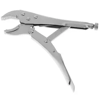 Steel Vigorously Flat Pliers Hand Tools with Smooth Handle and Round Clamp Mouth