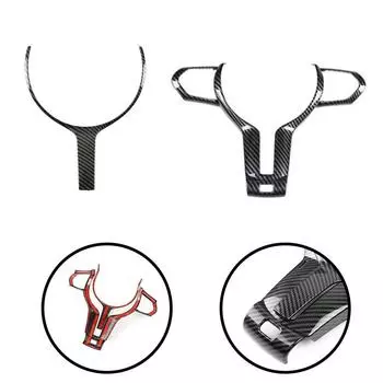 Steering Wheel Cover Cool Design Diagonal Weave Pattern For BMW 1 SERIES F20 TypeA