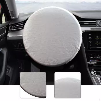 Steering Wheel Cover Heat Protection,Cool,Vehicle Accessories,Auto Interior Protector Block for Van