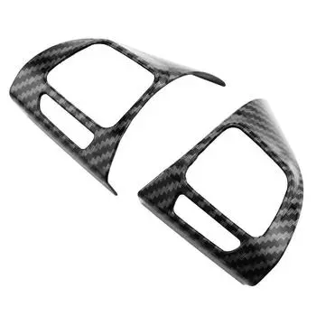 Наклейка на руль, наклейка, отделка, 2 шт., ABS, антикоррозионный чехол для автомобиля, устойчивый к грязи для Golf MK6, Passat B7 серебряный