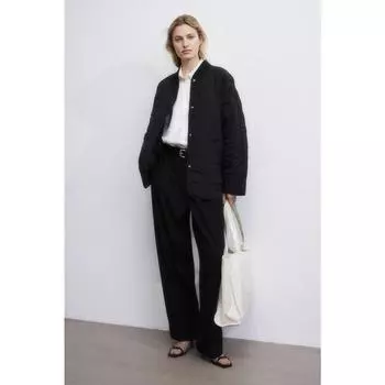 Стеганая куртка H&M черная 1160727002