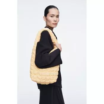 Стеганая мини-сумка Cos Japan light yellow/NOSIZE