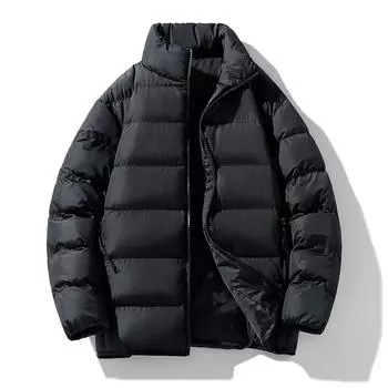 Стеганая одежда мужская осень и зима свободная теплая утолщенная хлопковая одежда пара тренд универсальное удобное пальто S