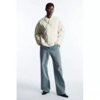 Cos Japan свободная стеганая куртка-подкладка offwhite/L