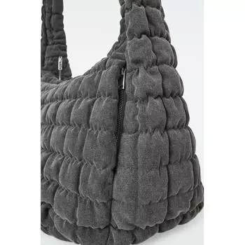 Cos Japan большая стеганая сумка через плечо gray/ONESIZE