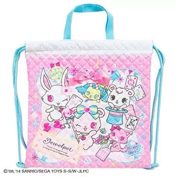 Стеганая сумка Sanrio Jewelpet с завязками на шнурке (Игральные карты)