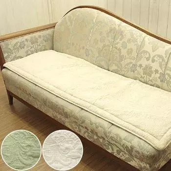 Стеганое одеяло длинное, подушка сиденья 50 x 150 см, зеленое, многоигольная ок.