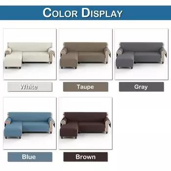 Стеганые чехлы для угловых диванов для гостиной, водонепроницаемые двусторонние чехлы для диванов в форме буквы L, моющиеся чехлы для защиты домашних животных, коврики для мебели Medium синий